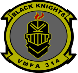 VMFA-314 Black Knights squadron logo