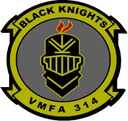 VMFA-314 Black Knights squadron logo